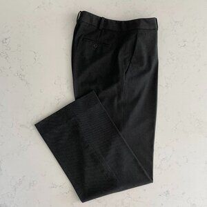 Brooks Brothers Caroline Fit Poly Viscose Blend Trousers Charcoal Grey Sz 6